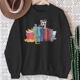 Kawaii Cat Book Ends Library Decor Librarian Sweatshirt Gifts for Old Women Kawaii Cat Book Ends Library Decor Librarian Sweatshirt Gifts for Old Women