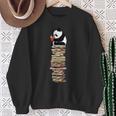 Kawaii Reading Books And Tea Panda Sweatshirt Gifts for Old Women