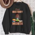 Kids Boy Reading Book History Month BLM Melanin Pride Kids Sweatshirt Gifts for Old Women