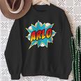 Kids Boys Arlo Comic Book Superhero Name Sweatshirt Gifts for Old Women