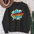 Kids Boys Joshua Comic Book Superhero Name Sweatshirt Gifts for Old Women