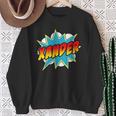Kids Boys Xander Name Comic Book Superhero Sweatshirt Gifts for Old Women Kids Boys Xander Name Comic Book Superhero Sweatshirt Gifts for Old Women