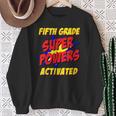 Kids Fifth Grade Superpower Superhero Comic Book First Day School Sweatshirt Gifts for Old Women