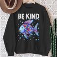 Be Kind Rainbow Scale Fish Teacher Reading Book Toddler Sweatshirt Gifts for Old Women