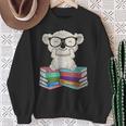 Koala Bear Reading Books Koala Sweatshirt Gifts for Old Women