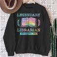 Legendary Librarian Established 1963 Library Book Birthday Sweatshirt Gifts for Old Women