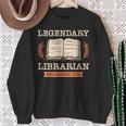 Legendary Librarian Established 1972 Library Book Birthday Sweatshirt Gifts for Old Women