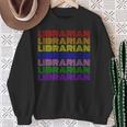 LGBTQ Pride Librarian Library Worker Reading Books Book Fan Sweatshirt Gifts for Old Women LGBTQ Pride Librarian Library Worker Reading Books Book Fan Sweatshirt Gifts for Old Women