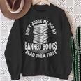 Librarian Banned Book List Banned Book Set Book Lover Sweatshirt Gifts for Old Women