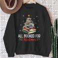 Librarian Book Lover Men Women Kids All Booked For Christmas Sweatshirt Gifts for Old Women