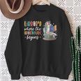 Librarian Book Reader Reading Unicorn Adventure Sweatshirt Gifts for Old Women Librarian Book Reader Reading Unicorn Adventure Sweatshirt Gifts for Old Women