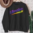 Librarian Books Retro 80s Style Reading Book Lover Sweatshirt Gifts for Old Women