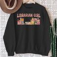 Librarian Girl Book Lover Reading Bookworm Librarian Sweatshirt Gifts for Old Women