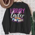 Librarian Library Reading Bookworm Books Sweatshirt Gifts for Old Women