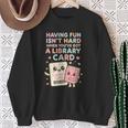 Library Card Shirt Reading Book Lovers For Reader Sweatshirt Gifts for Old Women Library Card Shirt Reading Book Lovers For Reader Sweatshirt Gifts for Old Women