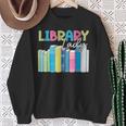 Library Lady Librarian Book Lover Sweatshirt Gifts for Old Women