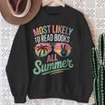 Most Likely To Read Books All Summer Break Beach Readers Sweatshirt Gifts for Old Women Most Likely To Read Books All Summer Break Beach Readers Sweatshirt Gifts for Old Women