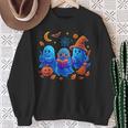Little Ghost Coffee Tee Spooky Season Ghost Reading Book Sweatshirt Gifts for Old Women
