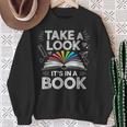 Take A Look Its In A Book Chalkboard Team Bookworm Librarian Sweatshirt Gifts for Old Women Take A Look Its In A Book Chalkboard Team Bookworm Librarian Sweatshirt Gifts for Old Women