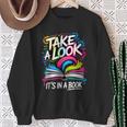 Take A Look Its In A Book Street Art Team Bookworm Librarian Sweatshirt Gifts for Old Women Take A Look Its In A Book Street Art Team Bookworm Librarian Sweatshirt Gifts for Old Women