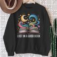 Lost In A Good Book Moon And Stars Fantasy BookTok Sweatshirt Gifts for Old Women