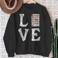 Love Books Book Stack Nerd Literary Readers Distressed Sweatshirt Gifts for Old Women Love Books Book Stack Nerd Literary Readers Distressed Sweatshirt Gifts for Old Women