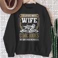 I Love My Wife More Than Comic Books Graphic Sweatshirt Gifts for Old Women