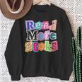 Magazine Letters Read More Books Sweatshirt Gifts for Old Women