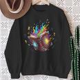 Magic Spell Book Open Rainbow Runes Fantasy Arcane Sweatshirt Gifts for Old Women