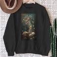 Magical Book Floral Coffee Books Nature Fantasy Sweatshirt Gifts for Old Women