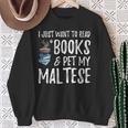 Maltese Avid Book Reader Dog Mom For Men Women Sweatshirt Gifts for Old Women Maltese Avid Book Reader Dog Mom For Men Women Sweatshirt Gifts for Old Women