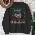 Marry Chistmas Read Again Book Lover Xmas Reader Sweatshirt Gifts for Old Women Marry Chistmas Read Again Book Lover Xmas Reader Sweatshirt Gifts for Old Women
