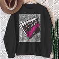 Marvel Comics Logo Comic Book Fill Panel Sweatshirt Gifts for Old Women
