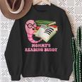 Mommys Reading Buddy Bookworm Humor Book Lover Mom Sweatshirt Gifts for Old Women