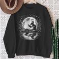 Mouse Reading Book Full Moon Lake Scenery Sweatshirt Gifts for Old Women Mouse Reading Book Full Moon Lake Scenery Sweatshirt Gifts for Old Women