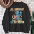 All I Need Is My Cat And Books Cute Cat Sweatshirt Gifts for Old Women All I Need Is My Cat And Books Cute Cat Sweatshirt Gifts for Old Women