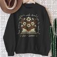 How Many Nights Reading 67 English Teacher Floral Book Lover Sweatshirt Gifts for Old Women