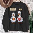How Many Nights Reading Goose Book Lover Reader Sweatshirt Gifts for Old Women