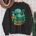 Octopus Reading Book Reading Bookworm Reader Sweatshirt Gifts for Old Women Octopus Reading Book Reading Bookworm Reader Sweatshirt Gifts for Old Women