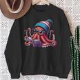 Octopus Reading Book Kraken Book Lover Sweatshirt Gifts for Old Women