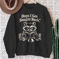 Oops I Got Bought Book Raccoon Reading Bibliophile Sweatshirt Gifts for Old Women Oops I Got Bought Book Raccoon Reading Bibliophile Sweatshirt Gifts for Old Women