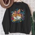 Open Book With Colorful Floral Reading Magic Sweatshirt Gifts for Old Women Open Book With Colorful Floral Reading Magic Sweatshirt Gifts for Old Women