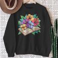 Open Book With Colorful Hibiscus Flowers Bloom Sweatshirt Gifts for Old Women Open Book With Colorful Hibiscus Flowers Bloom Sweatshirt Gifts for Old Women