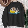 Otter Reading Bookaholics Sea Otter And Book Lover Sweatshirt Gifts for Old Women