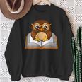 Owl Book Literature Book Reading Sweatshirt Gifts for Old Women Owl Book Literature Book Reading Sweatshirt Gifts for Old Women