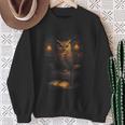 Owl Library Books Wisdom Reading Vintage Scholar Sweatshirt Gifts for Old Women