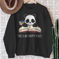 Panda Bear Books Reading Library Saying Sweatshirt Gifts for Old Women