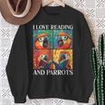 Parrot Love Reading And Parrots Child Book Lover Sweatshirt Gifts for Old Women Parrot Love Reading And Parrots Child Book Lover Sweatshirt Gifts for Old Women