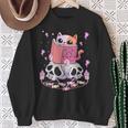 Pastel Goth Kawaii Occult Cute Cat Reading Pentacle Book For Men Women Sweatshirt Gifts for Old Women Pastel Goth Kawaii Occult Cute Cat Reading Pentacle Book For Men Women Sweatshirt Gifts for Old Women