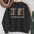 Pencil If You Know You Know 6 7 Reading Book Christmas Sweatshirt Gifts for Old Women